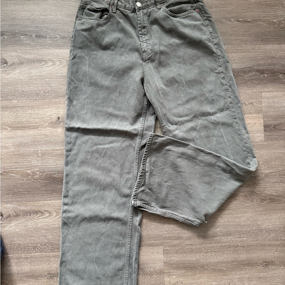 Zara Gray Corduroy Pants Classic Style